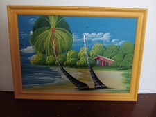 Signed framed oil for sale  Reading