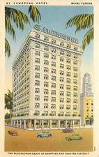 Cartão postal colorido década de 1940 Miami Flórida El Comodoro ocupação hotel 24-11034 comprar usado  Enviando para Brazil