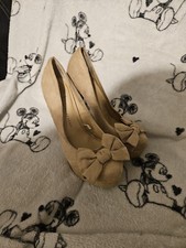 Beige stiletto heels for sale  PERTH