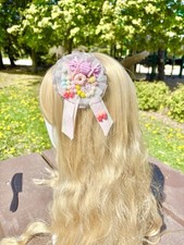 grampo de cabelo feito à mão, clipe de cabelo doces, broche floral presente cosplay lolita comprar usado  Enviando para Brazil