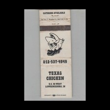Matchbook cover texas for sale  Raymond