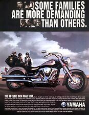 2001 Yamaha Road Star Motorcycle foto "Demanding Family" anúncio impresso vintage comprar usado  Enviando para Brazil