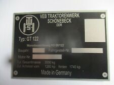 Typenschild traktor rs09 gebraucht kaufen  Deutschland
