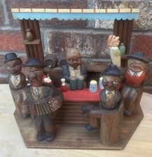 Conjunto de cena de barra de madeira esculpida Anri 1950 etiqueta original soberbo vintage comprar usado Conjunto de cena de barra de madeira esculpida Anri 1950 etiqueta original soberbo vintage comprar usado  Enviando para Brazil