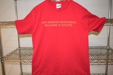 Camiseta Walking is Stupid vintage engraçada ciclismo pneu gordo passeios de bicicleta Berlim Alemanha comprar usado  Enviando para Brazil