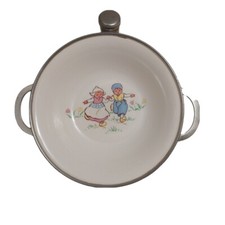 Prato colonial infantil tigela de aquecimento vintage EUA flores infantis holandesas comprar usado  Enviando para Brazil