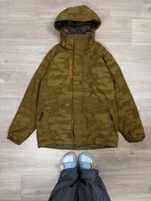 Vintage Salomon Softshell Narciarska kurtka snowboardowa Męska oliwkowa zielona Rozmiar M na sprzedaż  PL