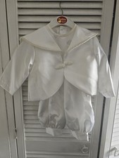 boys christening romper suit for sale  GRAVESEND