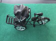 Réplica de riquixá de metal preto 3 rodas bicicleta desenhada carrinho de rua Vietnã 9 polegadas comprar usado  Enviando para Brazil