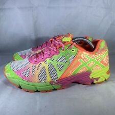Asics Gel Noosa Tri 9 Triathlon C401N Rosa Laranja Limão Corrida comprar usado  Enviando para Brazil