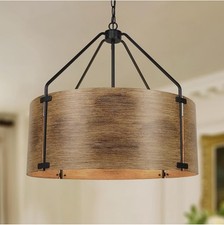 Usado, Candelabro Cnratye 6 luzes fazenda luminária, redondo rústico industrial comprar usado  Enviando para Brazil