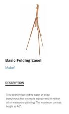 Folding easel mabef for sale  Shipping to Ireland