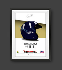 Graham hill helmet for sale  WHITLAND