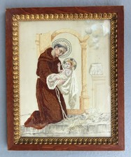 Tableau soie brodée d'occasion  Angers-