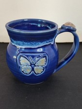 Blue glaze butterfly for sale  Andover