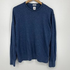 Usado, Moletom Gap masculino tamanho L azul gola redonda linho mistura de algodão sólido comprar usado  Enviando para Brazil