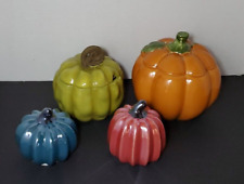 pumpkin canister ceramic 6 for sale  Lander