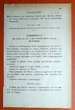 Gangi 1894 regio usato  Foggia