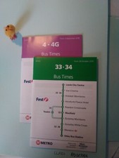 Bus timetable 2018 for sale  CREWE