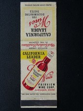 Matchbook cover california for sale  UK