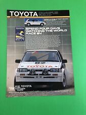 1987 1988 TOYOTA COROLLA FX16 FX 16 TRD VINTAGE ANÚNCIO IMPRESSO ORIGINAL comprar usado  Enviando para Brazil