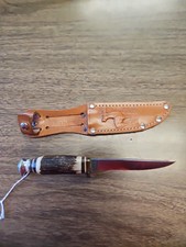 Faca e bainha de lâmina fixa vintage York Cutlery Solingen Alemanha 633 comprar usado  Enviando para Brazil