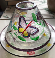 Crackle glass candle for sale Crackle glass candle for sale  HARLOW