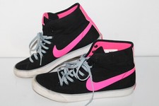 Tênis Nike Primo Court Mid Casual, #631636-060, Preto/Rosa, Lona, Feminino 9, usado comprar usado  Enviando para Brazil
