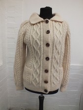 Cream hand knitted for sale  IPSWICH