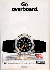 1993 • Citizen Promaster Watch Aqualand anúncio impresso • Década de 1990 ADV-73, usado comprar usado  Enviando para Brazil