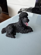 Statuette caniche noir d'occasion  Rouen-