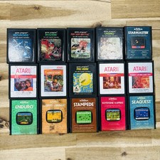 Lote de 15 jogos ATARI 2600 Activision não testado Enduro ET Asteroids Pac-Man Stampede comprar usado Lote de 15 jogos ATARI 2600 Activision não testado Enduro ET Asteroids Pac-Man Stampede comprar usado  Enviando para Brazil
