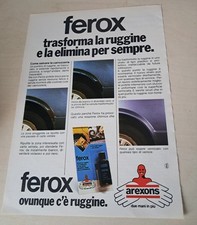 Pubblicità antiruggine ferox usato  Pontecagnano Faiano
