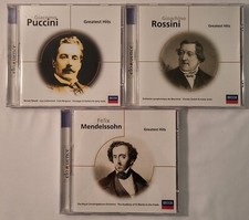 Lote de 3 CDs com Rossini Mendelssohn e Puccini Greatest Hits DECCA comprar usado  Enviando para Brazil
