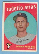 RODOLFO ARIAS 1959 CARTÃO TOPPS #537 CLEAN BACK SEM VINCOS WHITE SOX HI# SP comprar usado  Enviando para Brazil