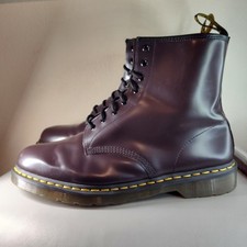Botas masculinas Dr. Martens 1460 roxas tamanho 14 couro liso comprar usado  Enviando para Brazil