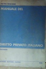 Pietro rescigno. manuale usato  Italia