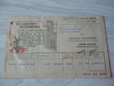 Retro ancienne quittance d'occasion  Hennebont