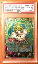 2019 DBS Broly, Tragedy Foretold - Assault of the Saiyans PSA 10 Gem Estado perfeito SR comprar usado  Enviando para Brazil