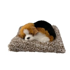 Perfeito Petzzz Mini Filhote de Dormir Cachorro Brinquedo com Cama de Pelúcia Beagle Realista Macio comprar usado  Enviando para Brazil