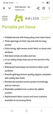 Soft kennel transport for sale  SALTBURN-BY-THE-SEA