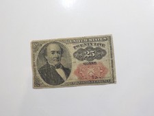 Usado, Moeda fracionária 1874 nota de 25 centavos papel moeda Estados Unidos antiga vintage comprar usado  Enviando para Brazil