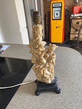 Abajur de mesa esculpido vintage A.Santini design oriental gueixa japonesa. comprar usado  Enviando para Brazil