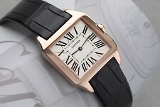 Cartier Santos Dumont pequeno relógio de quartzo ouro rosa 18k W2009251/2788 comprar usado  Enviando para Brazil