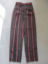 red black striped trousers for sale  POLEGATE