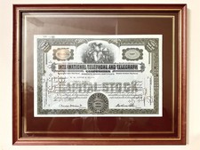 Framed stock certificate for sale  Mauldin