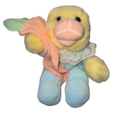 Pijama de peluche de pato de la Commonwealth azul de Pascua manta de zanahoria 1992 chirridos, usado segunda mano  Embacar hacia Argentina