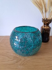 Aqua blue crackle for sale  WIMBORNE