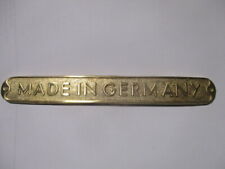 Typenschild made germany gebraucht kaufen  Deutschland