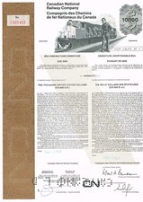 Certificado/vínculo de estoque da Companhia Ferroviária Nacional Canadense do Canadá comprar usado  Enviando para Brazil